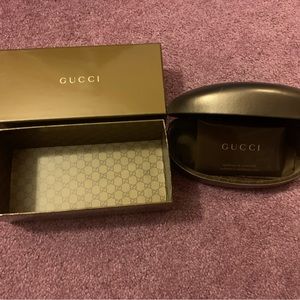 Gucci empty sunglasses box and case